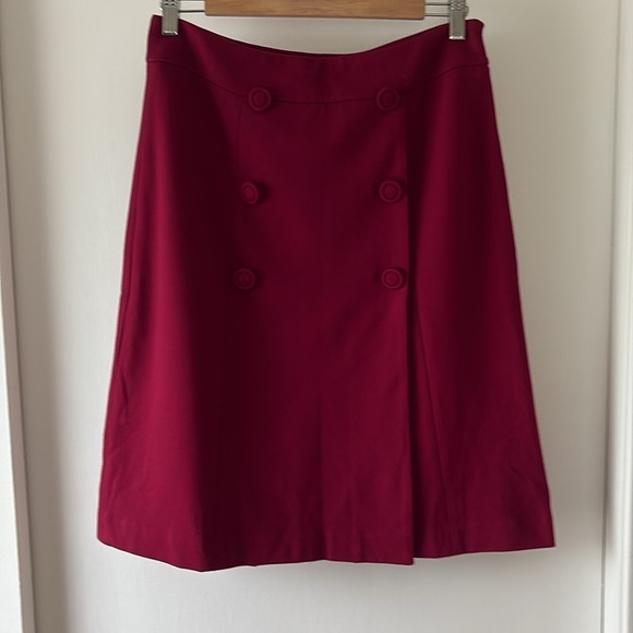 Talbots Knit Faux Wrap A-Line Skirt 4 - Picture 1 of 8